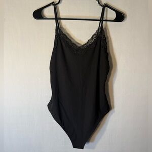 American Eagle Outfitters Black Lace Trim Chemise